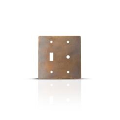 Aged Brass Toggle Switch & Dimmer Cover Plate