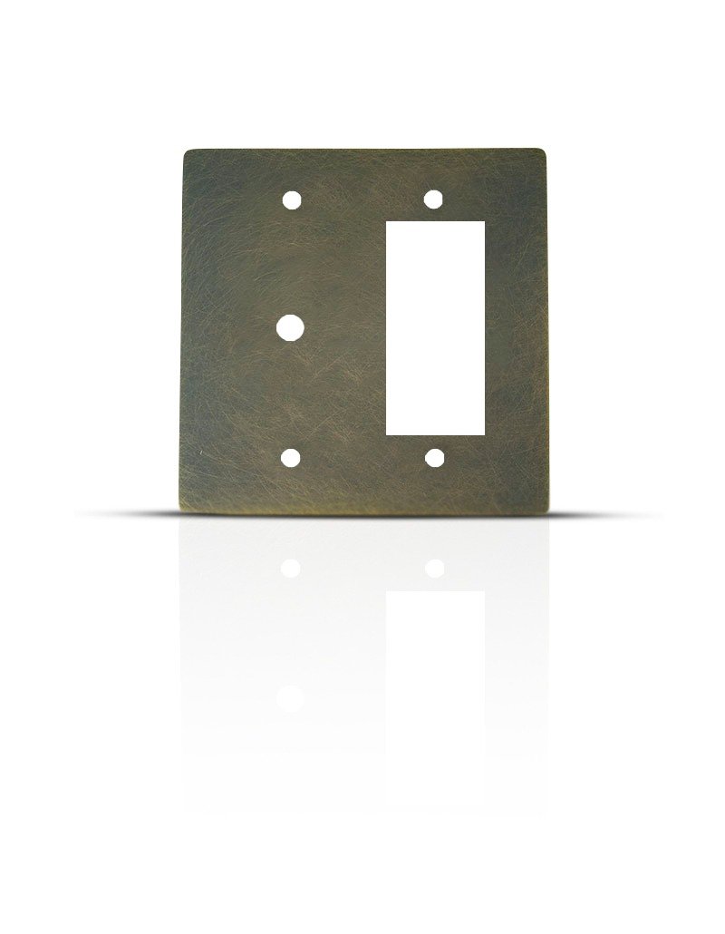 Bronze brass Dimmer & Socket Cover Plate