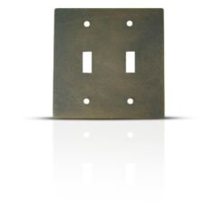 Bronze brass 2 Toggle Switch Cover Plate