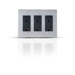 Stainless steel outlet cover plates