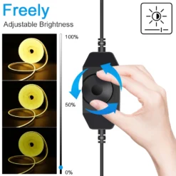Alternative view of Waterproof Silicone Neon LED Strip with Dimmer – Flexible, High-Intensity Lighting for Home Decoration