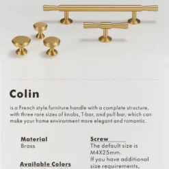 Alternative view of Premium Brass Cabinet Handles and Knobs