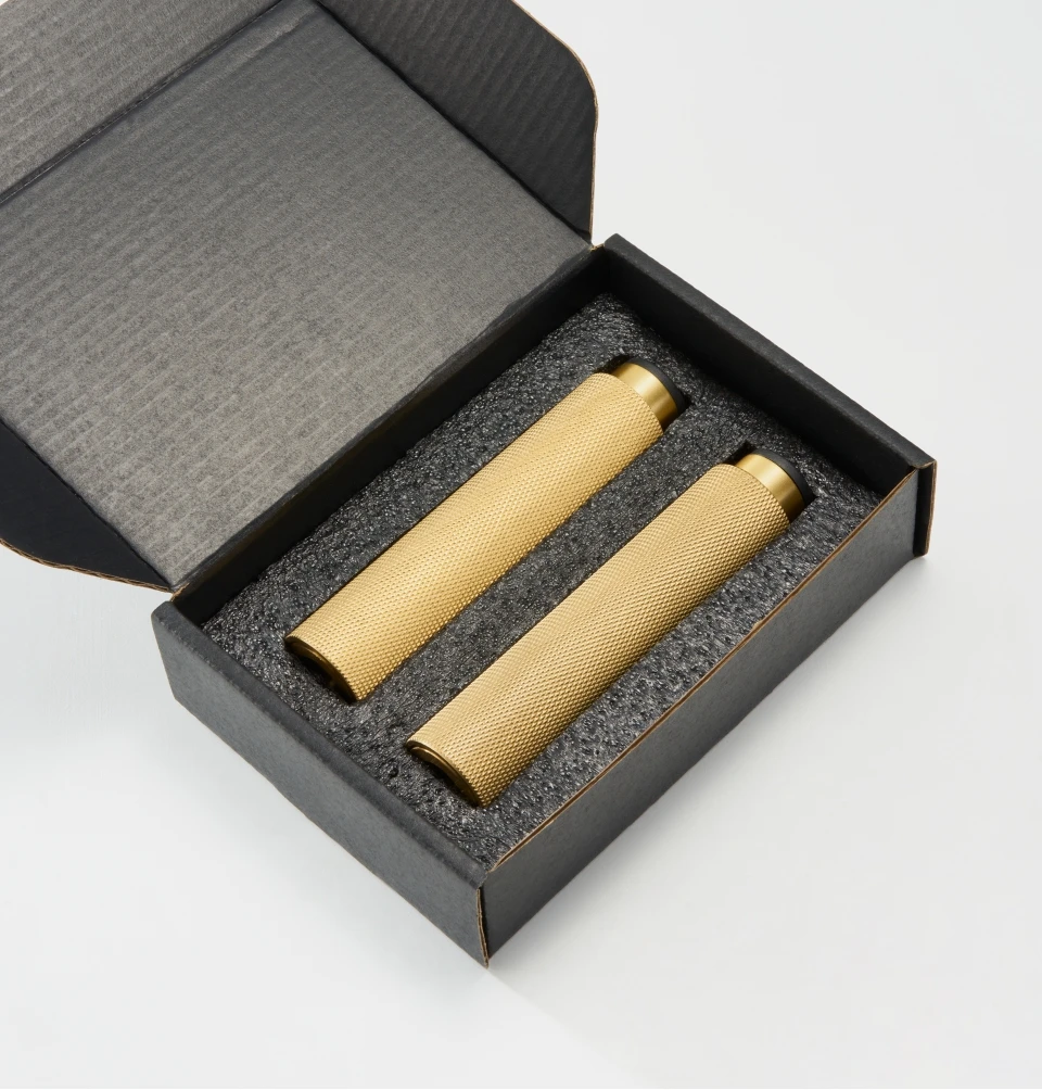 Brass Knurled Adjustable Cabinet Legs | Diamond Cut Furniture Feet in Black and Gold