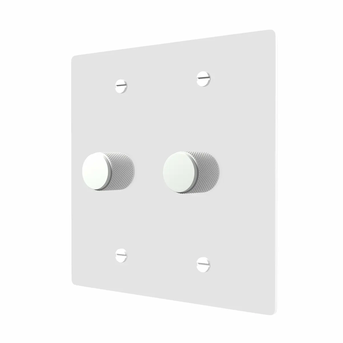 white rotary dimmer switch