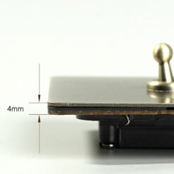 Alternative view of Bronze Panel Vintage Toggle Light Switch
