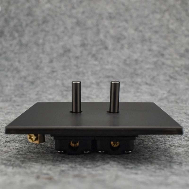 Grey Stainless Steel Panel Toggle Light Switch - Image 3