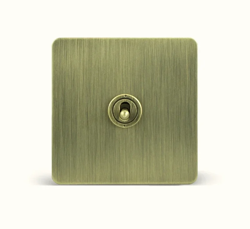 Bronze Toggle Switch - Brushed Panel - Image 4