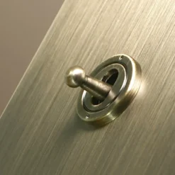Alternative view of Bronze Toggle Switch - Brushed Panel