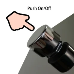 Alternative view of Double LED Light Dimmer Switch Satin Chrome