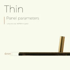 Alternative view of Retro Light Switch Gold Copper Panel