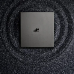 Grey Stainless Steel Panel Toggle Light Switch