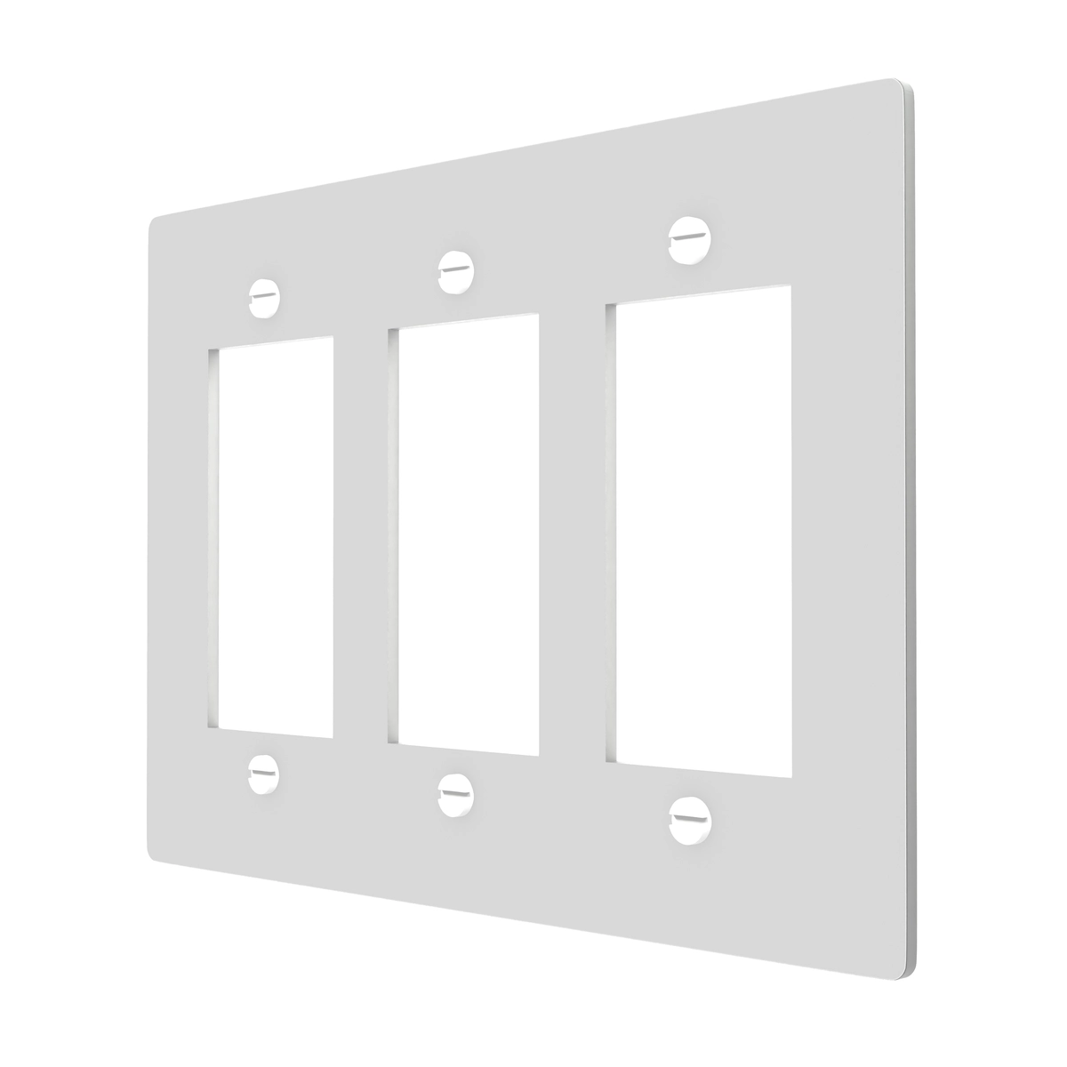 White Brass Decora Rocker Plate with elegant and durable design for modern interiors