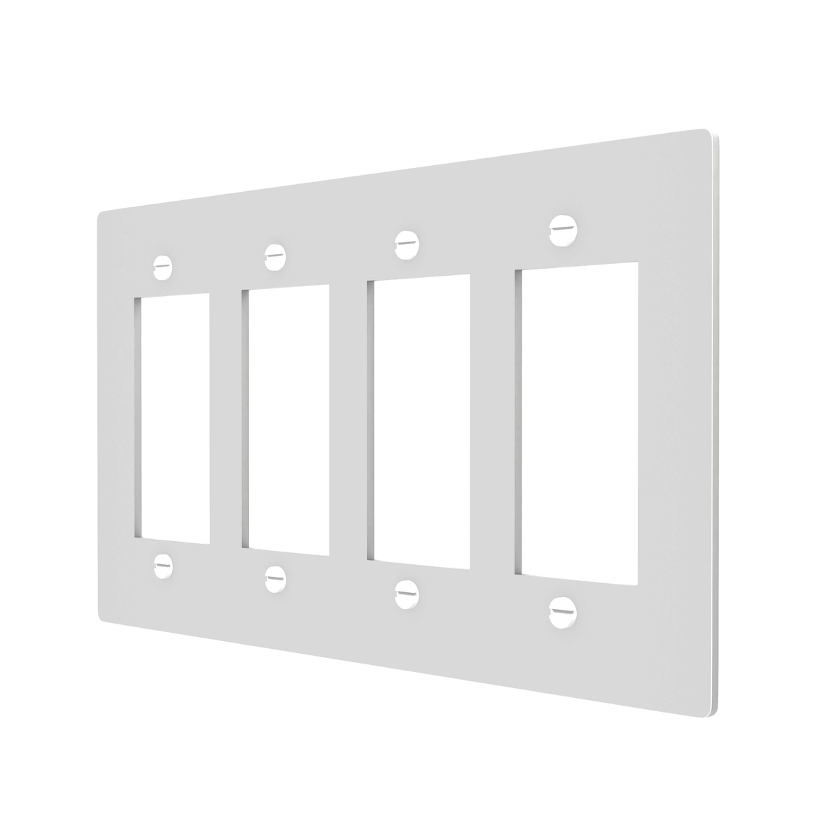 White Brass Decora Rocker Plate with elegant and durable design for modern interiors