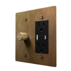 dimmer + USBc outlet combo