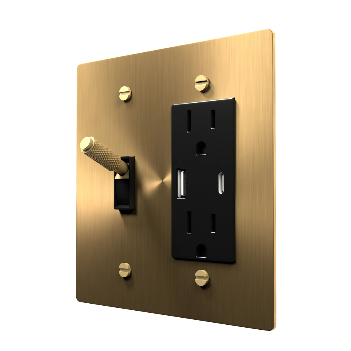 Toggle and outlet combo