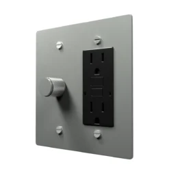 Dimmer and outlet combo