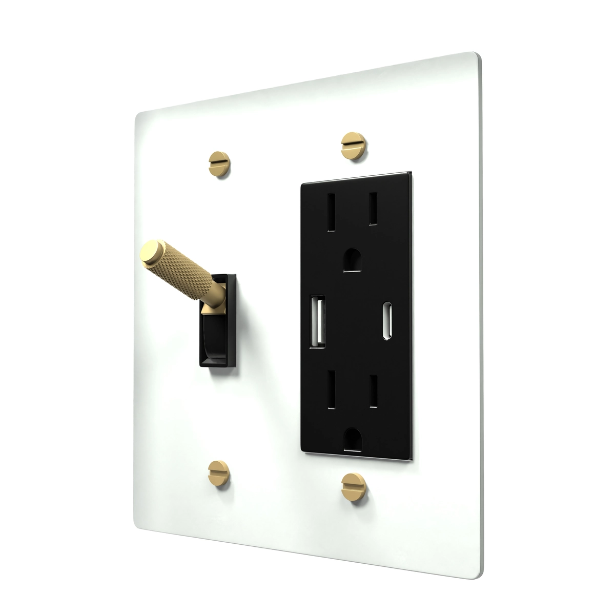 Toggle and outlet combo