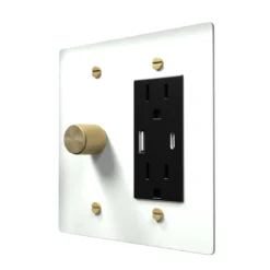 dimmer + USBc outlet combo